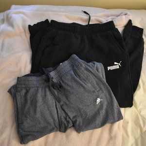 TWO Pairs of Sweatpants (ADIDAS & PUMA)